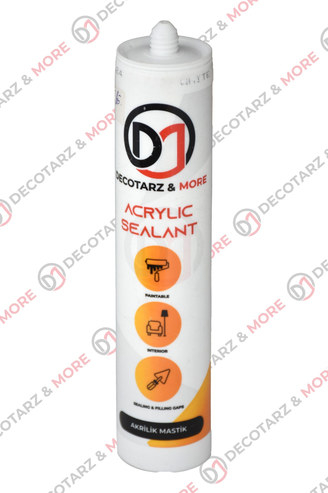 DECOTARZ Silikonize Mastik Beyaz 500 gr